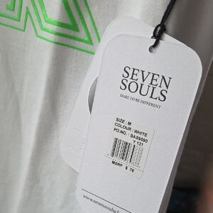Seven Souls White Short Sleeve Tee